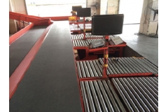 Roller weighing platform