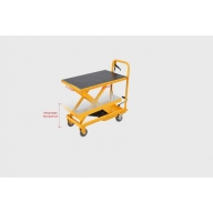 Portable single shear hydraulic platform car