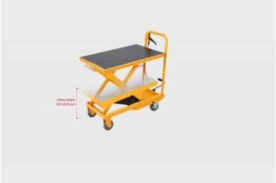 Portable single shear hydraulic platform car